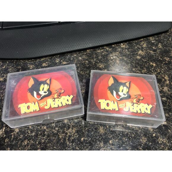2 complete sets of Tom and Jerry trading cards SEALED 60 cards each - Picture 1 of 3